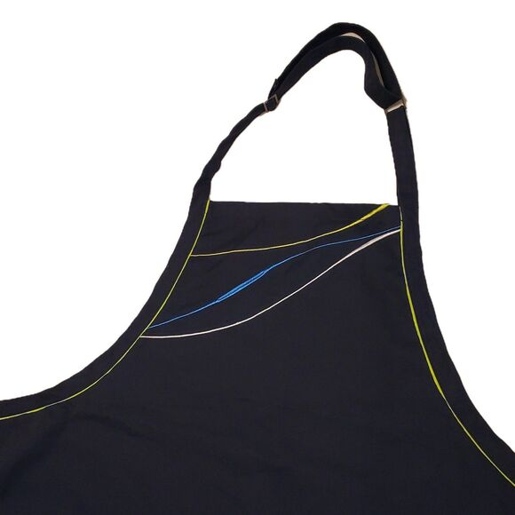 RARE Alaska Airline By Luly Yang Apron Navy Blue Embroidered Unisex OSFA EUC - Picture 3 of 7